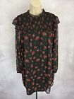Ladies Dress Floral Chiffon Party Evening Cocktail Special Occasion Size UK 14