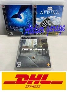 USED PlayStation 3 PS3 Tokyo Jungle + AFRIKA + AQUANAUT'S HOLIDAY 3 Set Japanese - Picture 1 of 12