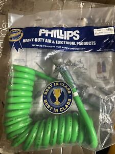 Phillips 30-4621 ABS PERMACOIL 15' Coiled Cable Electrical Assembly Zinc plugs