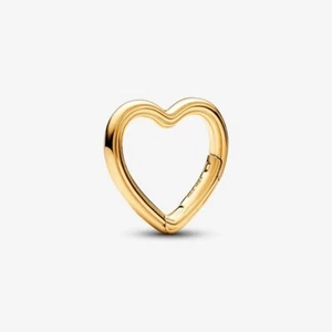 New 100% Genuine Pandora ME Shine Gold Heart Openable Link Connector 760081C00 - Picture 1 of 5