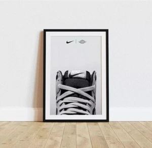 8x12in Nike Basketball Shoe Canvas Poster Wall Art Home Decor UNFRAMED - Picture 1 of 4