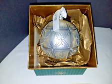 1997 Waterford Crystal Silver Kylemore Festival Ball ornament in the box