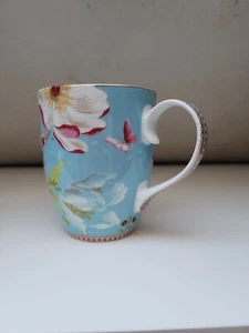Pip Studio Tasse 350 ml Chinese Garden Blue Blau Bunt Becher Haferl *wie Neu* - Bild 1 von 5