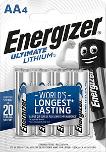 12x Energizer Ultimate Lithium AA Mignon L91 battery FR6 3x blister of 4 637752