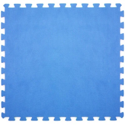 TAPPETO TAPPETINO PUZZLE MORBIDO PER PISCINA 60x60x0,8cm ANTISCIVOLO 6PZ BLU - Immagine 1 di 4
