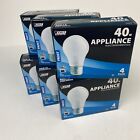Feit Electric Appliance Bulbs 40 Watt Frost Pack Of 4 Case Of 6 Fan Microwave