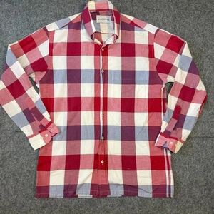 Givenchy Monsieur Mens Size Medium Plaid Button Down Long Sleeve Shirt - Picture 1 of 10