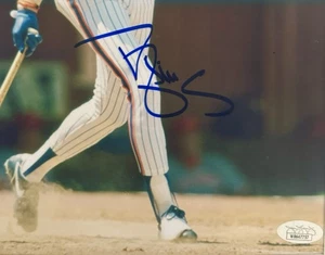 NEW YORK METS LEGEND DARRYL STRAWBERRY FRAMED 11x14 SIGNED AUTO JSA CERTIFIED - Picture 1 of 2