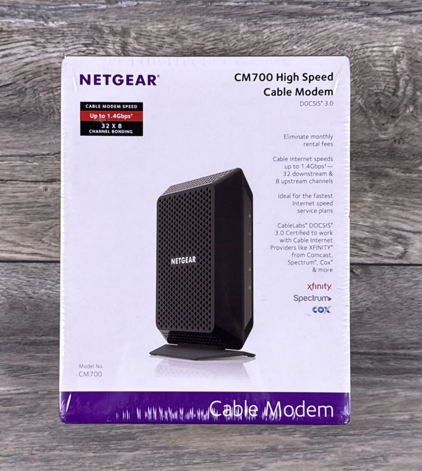 NETGEAR High Speed Cable Modem For Xfinity By Comcast Model CM700 NEW SEALED - Image 1 of 4
