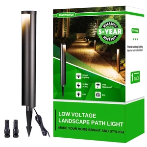 Landscape Path Lights, 12V Low Voltage Pathway Lights Wired, LED Outdoor Wate... - Picture 1 of 7