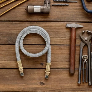 Tubo prolunga stufa esterno campeggio tubo legno linea propano gas accessori - Foto 1 di 12
