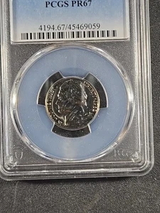 1962 U.S. Jefferson Nickel - PROOF - PR67 (PCGS) stk#9059 - Picture 1 of 7