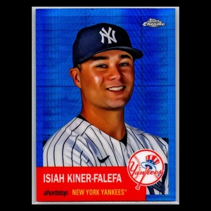 2022 Topps Chrome Platinum - #182 Isiah Kiner-Falefa Blue Prism Refractor - Picture 1 of 2