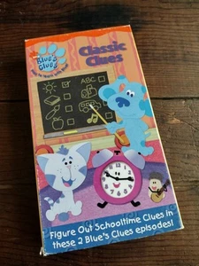 Blues Clues VHS Classic Clues Beginning Reading And Comprehension Imagination - Picture 1 of 8