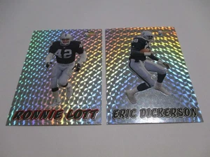 RONNIE LOTT & ERIC DICKERSON 1993 PACIFIC PRISM CARD LOT (2) LA RAIDERS HOF - Bild 1 von 1