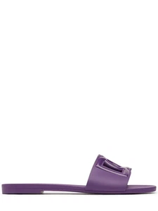 DOLCE&GABBANA Purple DG Slide Sandals New - Picture 1 of 3
