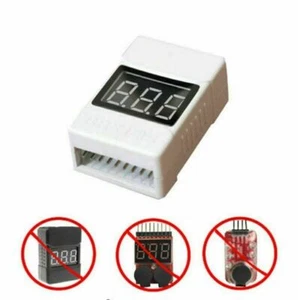 Low Voltage RC Lipo Battery Alarm 1S-8S Buzzer Indicator Checker Tester LED - Picture 1 of 10