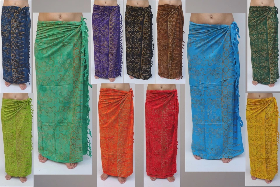 NEW PREMIUM QUALITY SARONG BEACH WRAP SWIM SHAWL PAREO COVER UP FREE POST/sa380P - Image 1 of 1