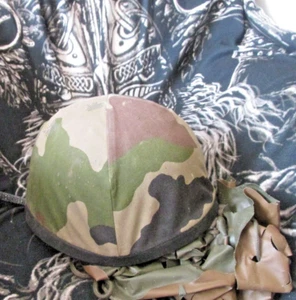 Genuine French Military Steel Helmet war combat middle east.army head gear WW3 - Picture 1 of 11