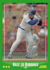 Billy Jo Robidoux 1988 Score 334  Milwaukee Brewers  Baseball Card
