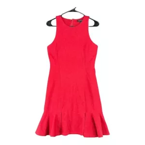 Banana Republic Women's 4 Red Fit Flare Sleeveless Dress Office Career Sexy - Picture 1 of 13
