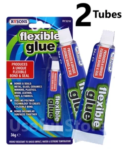 2x Flexibler Kleber Schuhe Turnschuhe Kleidung Stoff Stiefel Leder Sofa Sohle  - Bild 1 von 3