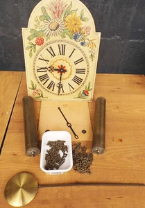 Vecchio Foresta Nera Schilduhr AMS 150M, Orologio Pendolo Con Pesi, IN Legno - Picture 1 of 10