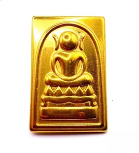 Phra Somdej Buda Kaiser Sagrado Santo Tailandés Amuleto Chapado en Oro - Imagen 1 de 5