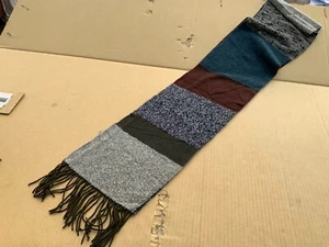 Poncho avvolgente coperta multi stola sciarpa blocco testurizzato Glen Isla nuovo - Foto 1 di 2