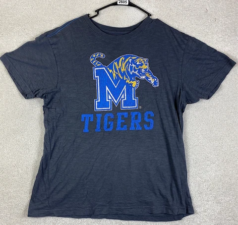 Memphis Tigers Large L T Shirt NCAA Size L Large Short Sleeve Shirt Cover