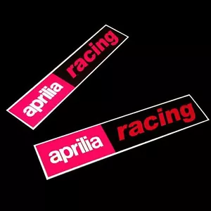 APRILIA RACING ADESIVI GRAFICI RIFLETTENTI MOTO rettangolari x 2 PZ - Foto 1 di 3