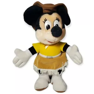Disneyland Walt Disney World Minnie Mouse Cowgirl Western Plush 12" Vintage - Picture 1 of 7