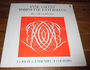 Anne Gallet / M.Extermann - Duo De Clavecins LP French Press Bach Haendel - Imagen 1 de 1