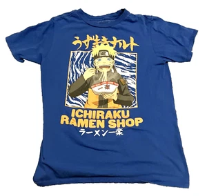 Naruto Ichiraku T Shirt Boys Youth XL Blue Ramen Shop Anime Uzumaki Shippuden - Picture 1 of 10