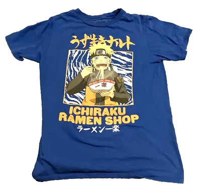 Camiseta Naruto Ichiraku Niños Jóvenes XL Azul Tienda Ramen Anime Uzumaki Shippuden Foto 1 de 4