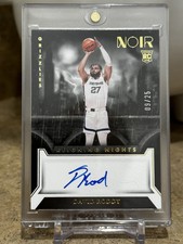 2022-23 Panini Noir David Roddy #RNS-DRO Reigning Nights Rookie RC Auto /25 Gold