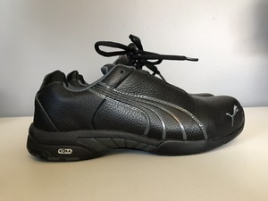 black leather pumas women's