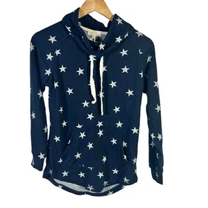 Ultra Flirt Juniors' Funnel-Neck Sweatshirt Blue Star Size Small New York $34.00 - Picture 1 of 4