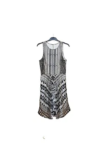 Thurley Size 8 Sleeveless Silk Black White Dress - Picture 1 of 6