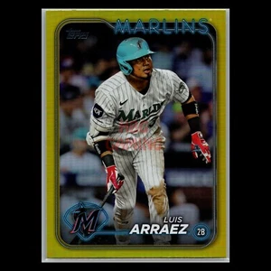Carta Baseball Luis Arraez Yellow Foil 2024 Topps Serie 1 Miami Marlins #299 - Foto 1 di 2