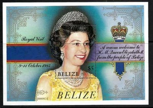 BELIZE, QE11, 1985 ROYAL VISIT, SG MS 865, MNH, CAT 5 GBP - Picture 1 of 1