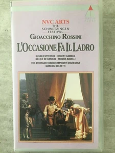 ROSSINI: Occasione fa il ladro - Gelmetti  (UK VHS Video Teldec 4509-92170-3/NM) - Bild 1 von 2