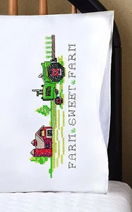 Bordado estampado ~ Fundas de almohada Design Works Farm Sweet Farm #T232209 - Imagen 1 de 5