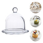 Glass Cupcake Stand with Lid - Elegant Display for Home or Buffet