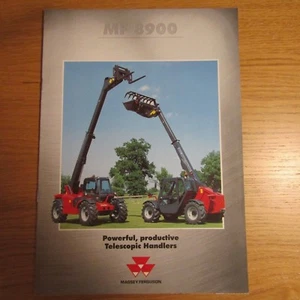 Massey Ferguson MF8900 8900 Serie Teleskoplader UK Markt Prospekt 2001 - Bild 1 von 1