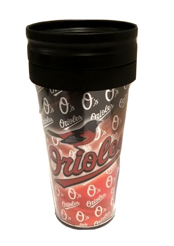 Baltimore Orioles  MLB Licensed 16oz Double Wall Insulated Tumbler Cup & Lid Cover