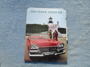 1958 DODGE CAR PRESS RELEASE KIT PACKET W PHOTOS - Bild 1 von 3