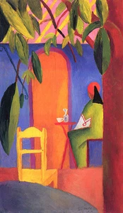 August Macke - In the House Vintage Fine Art Print - Picture 1 of 1