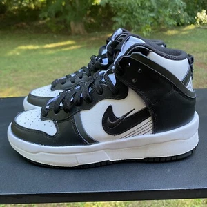 Nike Dunk High Up Black White Panda DH3718-104 Womens Size 5.5 Sneakers - No Lid - Picture 1 of 10