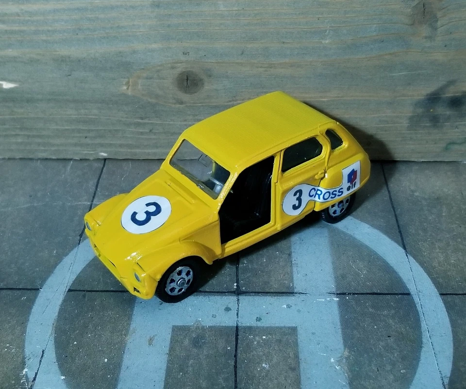 MEBETOYS MATTEL SERIE EUROPA A109 Citroën Dyane Cross Gialla 1:43 RESTAURATA - Immagine 1 di 4